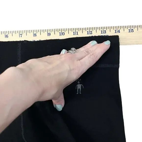 Smartwool Womens Merino Wool Base Layer Pants Medium Black Skinny Full Length - Picture 9 of 10